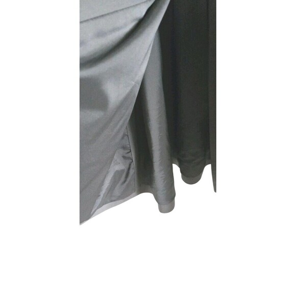 Theory Pea Coat Women's Medium Gray Wool Blend Double Breast Belted Lined - Picture 7 of 9